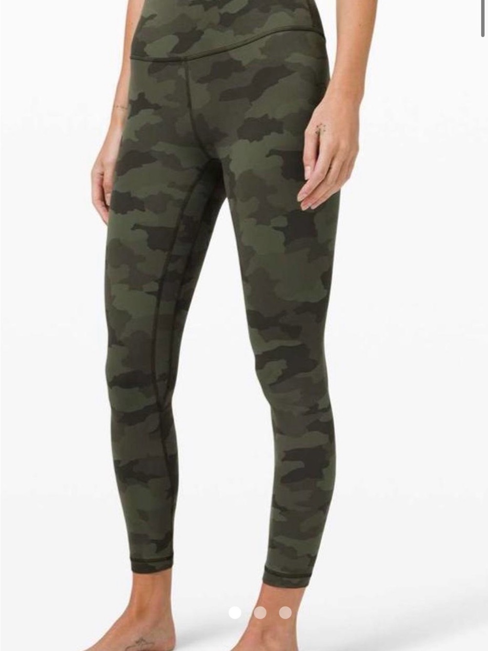 Lululemon Align 25” Olive Camo High-Rise Leggings